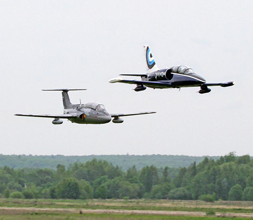 Полеты на самолетах Л-29 и Л-39